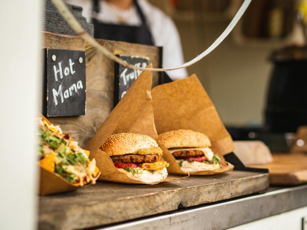 delicious gourmet burgers at amsterdam food festival