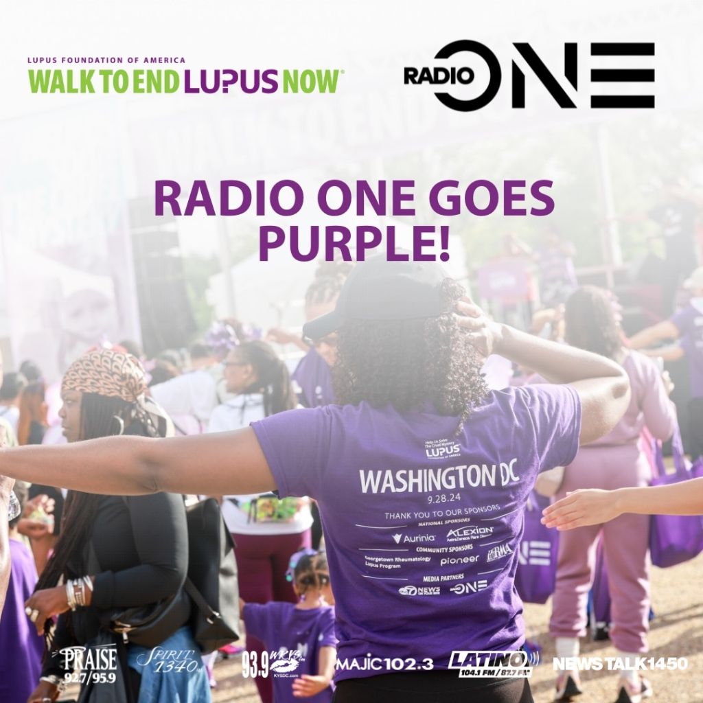 Radio One DC se viste de morado creando conciencia sobre el lupus