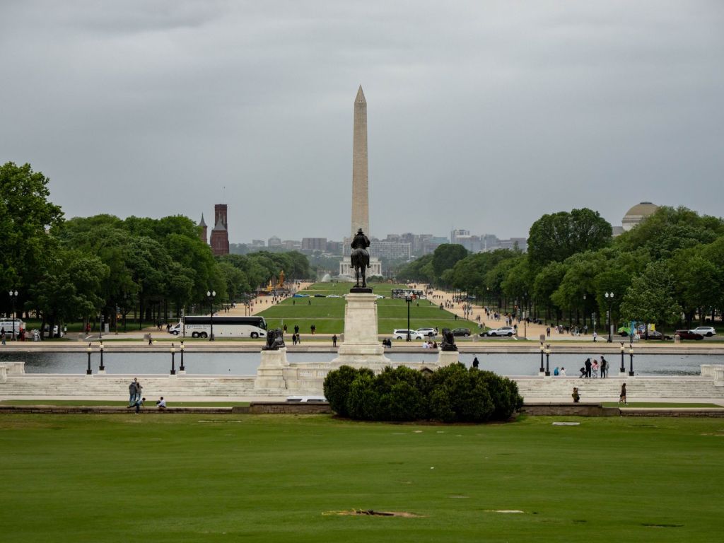 view of washington monument in national mall